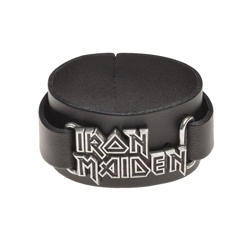 Кожаный Браслет Iron Maiden: Logo