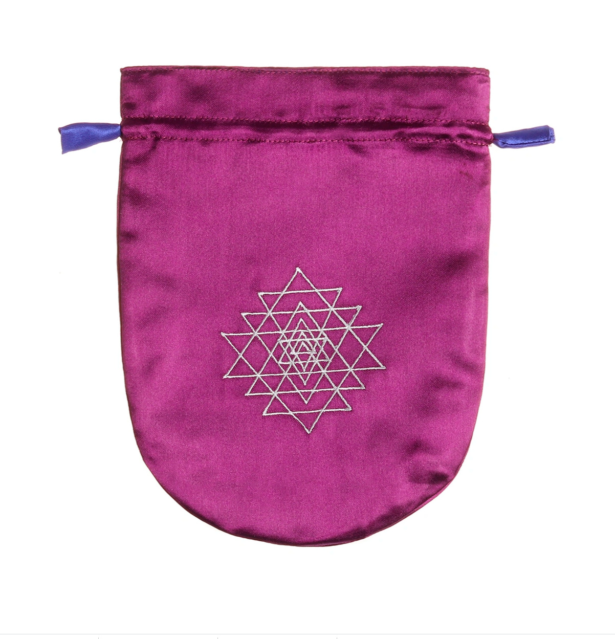 Мешочек для карт Таро Фиолетовая Шри-Янтра