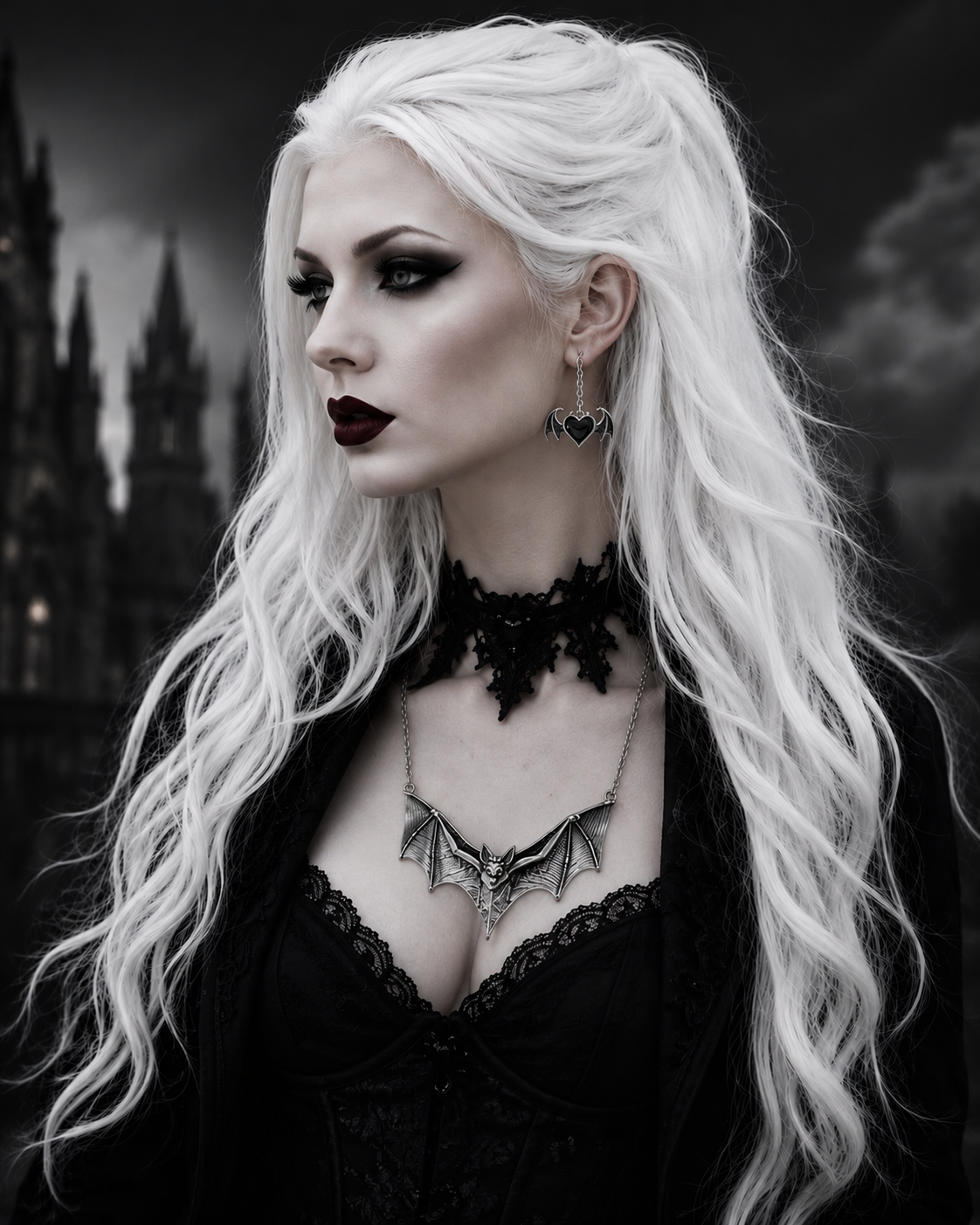 Подвеска с темной символикой в gothic-образе
