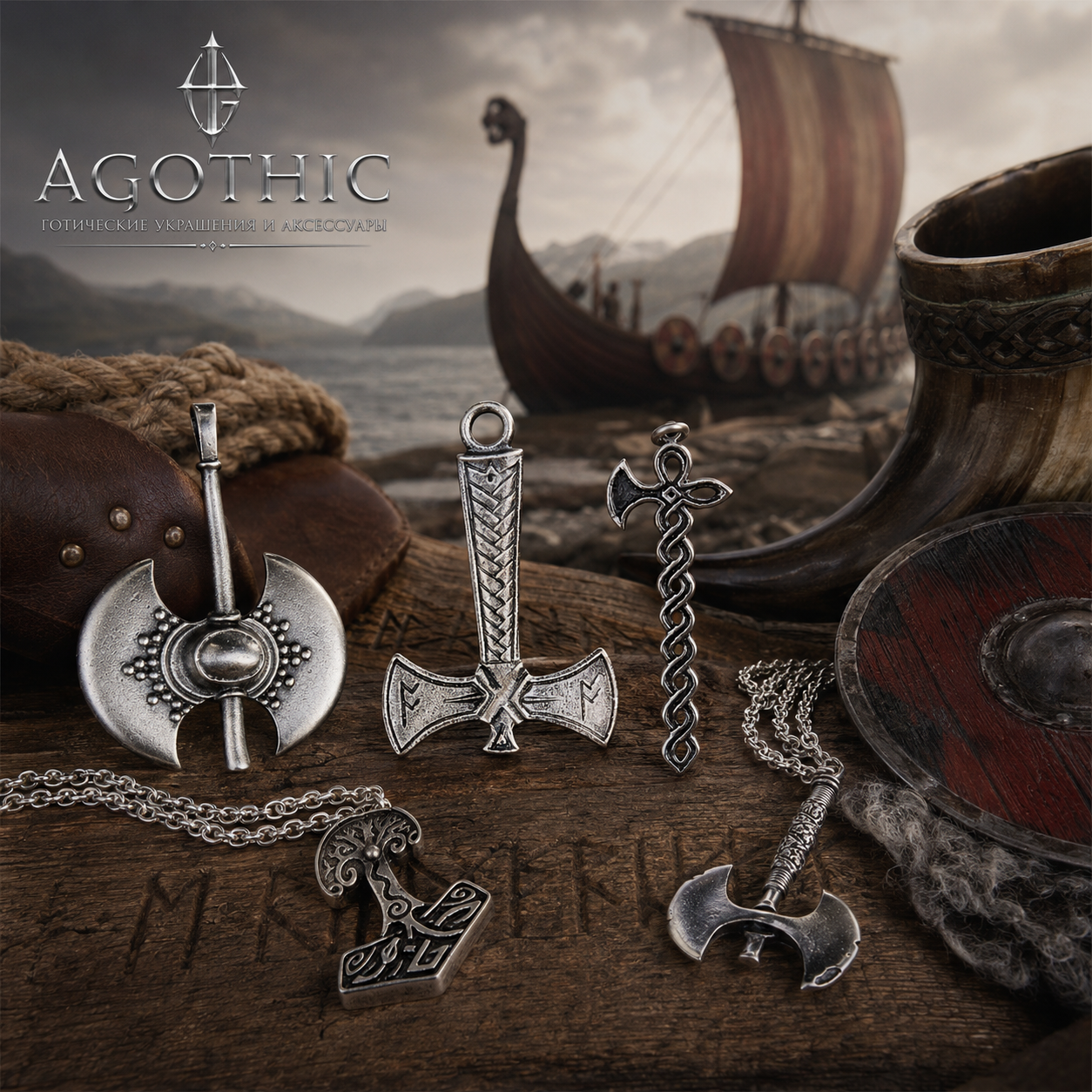 Скандинавские подвески в стиле viking gothic
